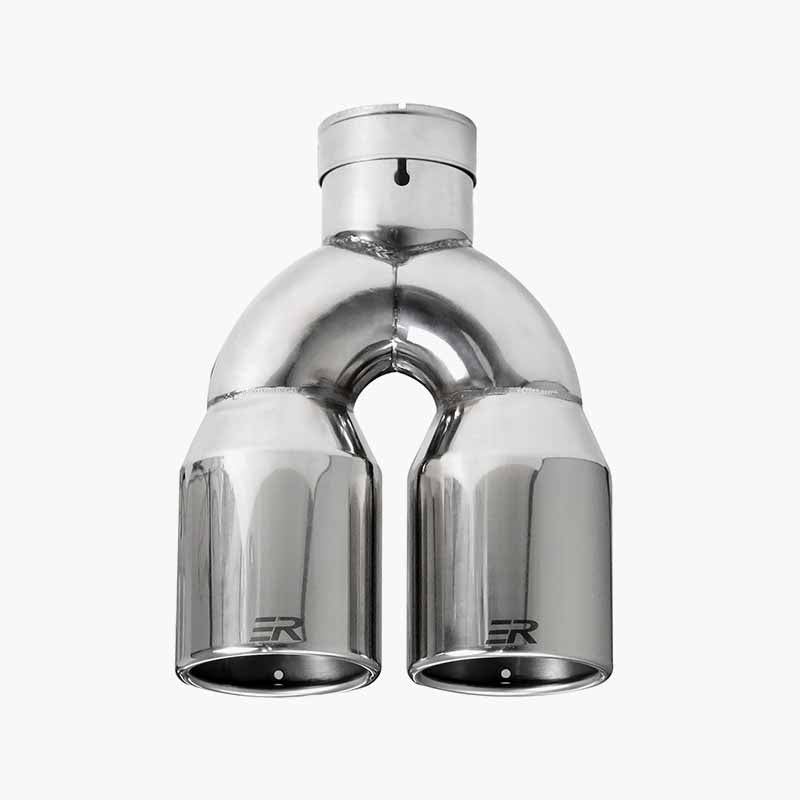 Polished silver Stainless Steel Automobile Part Muffler Modify Tail Pipe Curling Edge Clamp