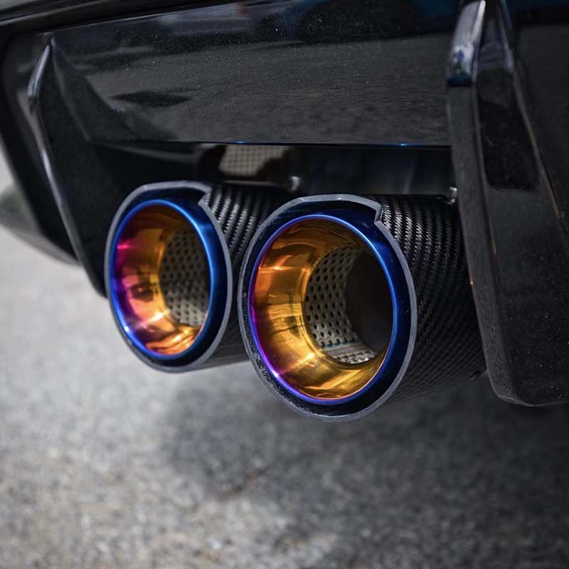 Carbon Fiber Exhaust Tip for BMW G80G82 Auto Car Muffler Modify and Upgrade Exhaust Tail Pipe Car Decoration Nozzle