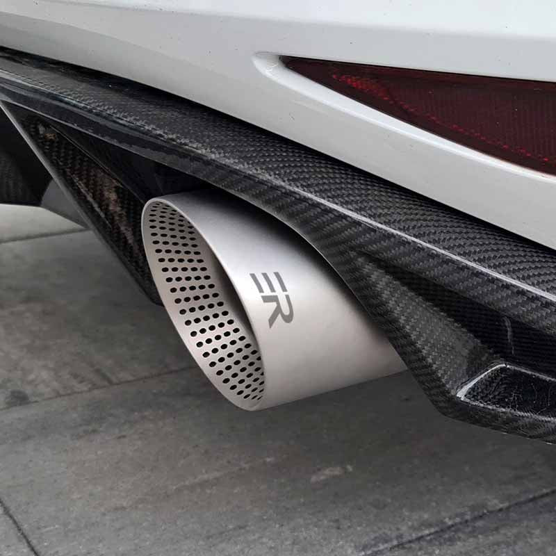 Matte Stainless Steel Exhaust Tip for GTI MK7 Golf7 Nozzle Upgrade Muffler for vw audi Exhaust pipe Modify Customization