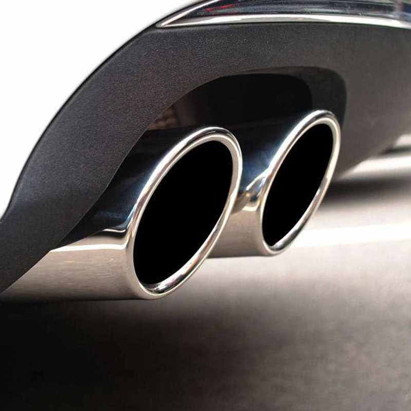 Polished silver Stainless Steel Automobile Part Muffler Modify Tail Pipe Curling Edge Clamp