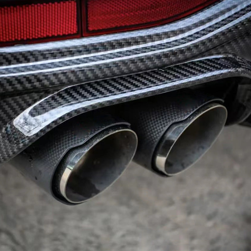 Universal car accsesories Carbon Fiber Exhaust Tip Upgrade Exhaust Mufflers Nozzle stainless Muffler Tail Tips Modify