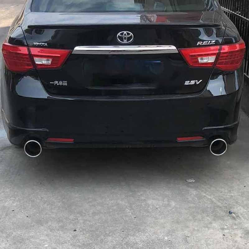 Universal Car exhaust tip Modified Stainless Steel tailpipe Single Layer muffler Nozzle customize logo