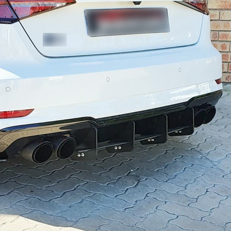 Universal Glossy Black Carbon Fiber Upgrade Double Outlet Auto Exhaust Tips Exhaust Racing dual tailpiep