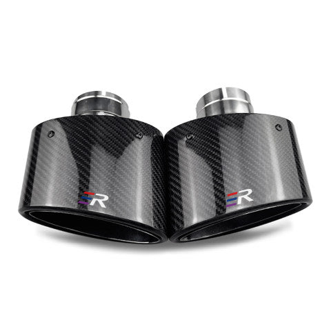 RXE01-020 Oval Carbon fiber Exhaust tip