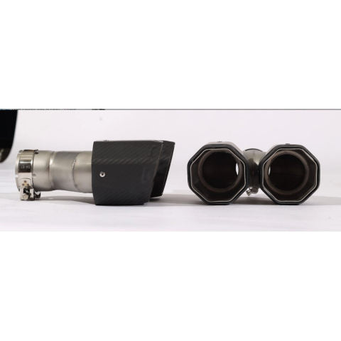 RXE02-026 Auspuffblenden Carbon achteckig