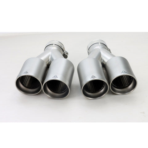 RXE04-015 Stainless Exhaust tip-Dual