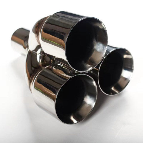 RXE04-029 Stainless Exhaust tip-Three Outlet