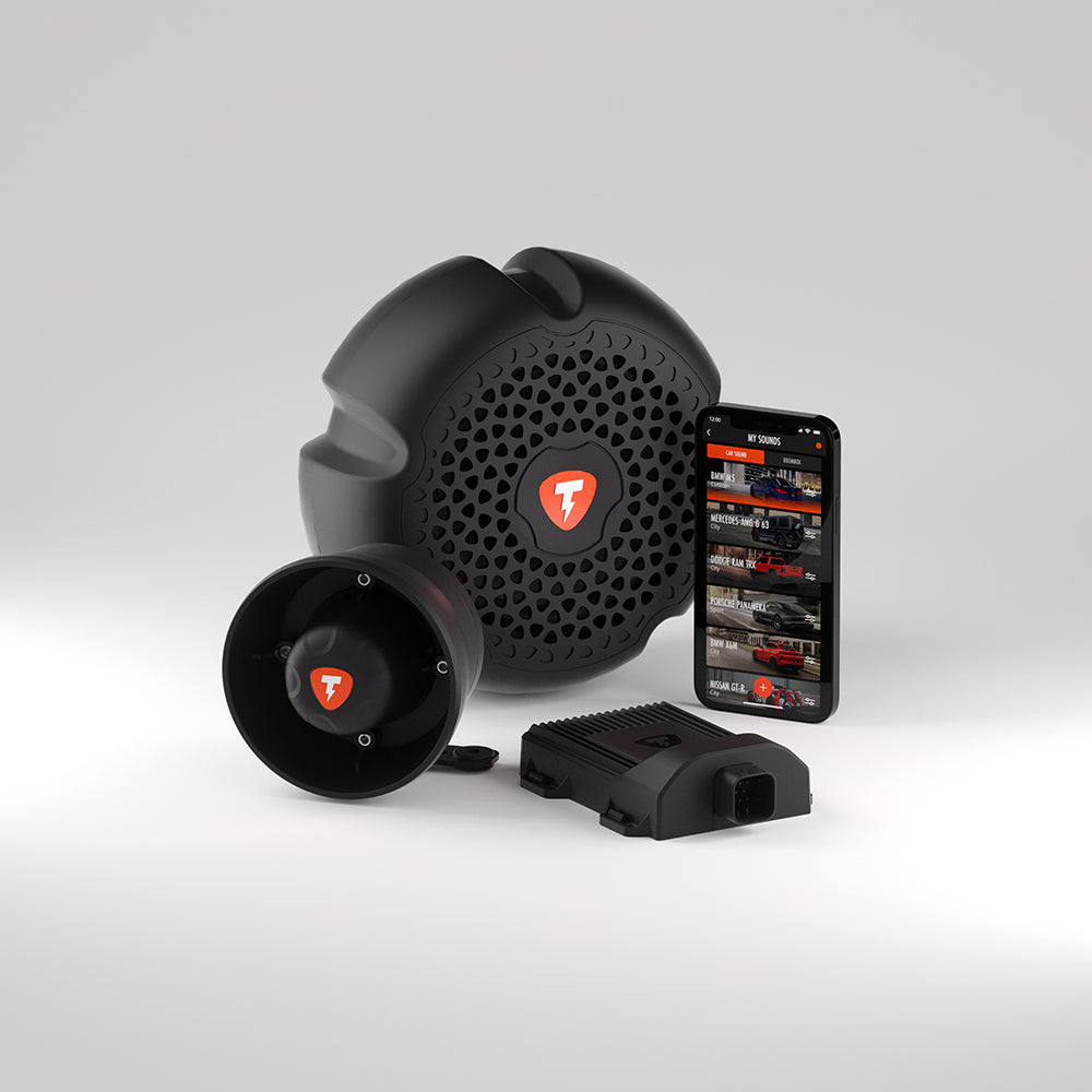THOR Electronic Exhaust System STORM Speaker with ECHO Active Sound Booster with APP