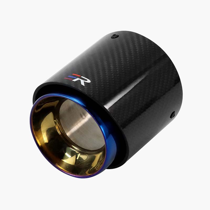 BMW Carbon Fiber Exhaust Tip Burnt Blue Fit for Mini Cooper Exhaust Tip R55 R56 R57 R58 R59 R60 R61 F54 F55 F56 F57 F60