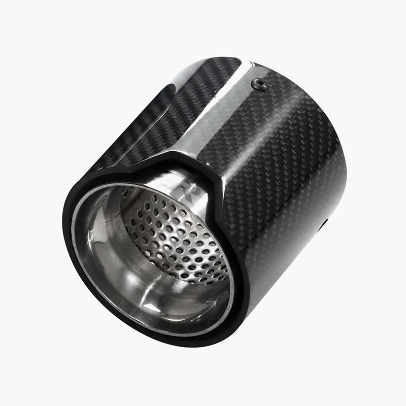 BMW M5 F90 Upgrade Glossy Carbon Fiber Modified muffler Car Exhaust Tail Pipe nozzles