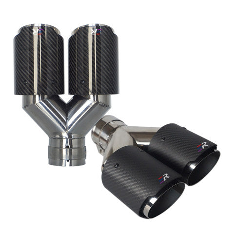 RXE02-001 Auspuffblende Carbon doppelter Ausgang