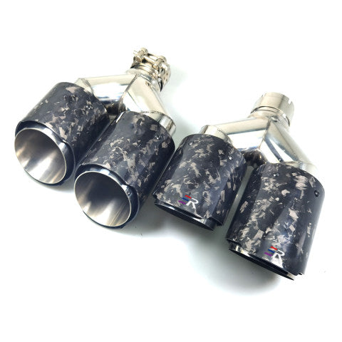 RXE02-007 Auspuffblende Forged-Carbon doppelter Ausgang
