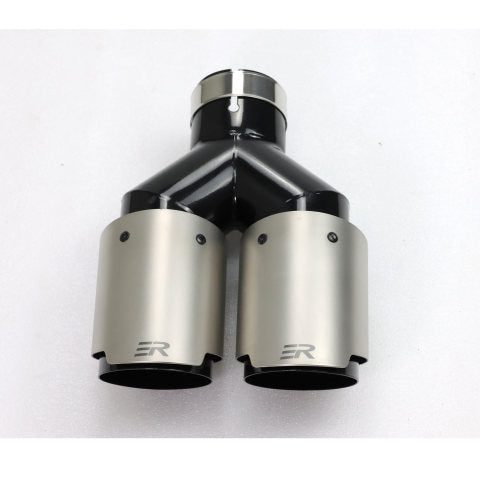 RXE04-002 Stainless Exhaust tip-Dual