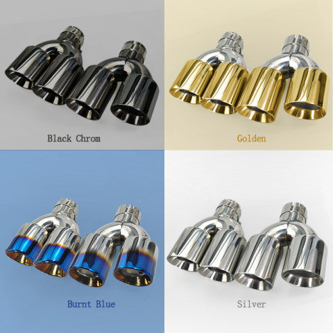 RXE04-005 Stainless Exhaust tip-Dual