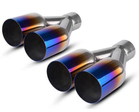 RXE04-006 Stainless Exhaust tip-Dual