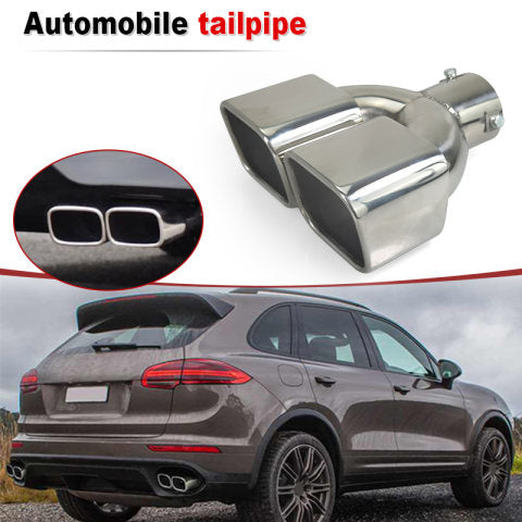 RXE04-014 Square Stainless Exhaust tip-Dual