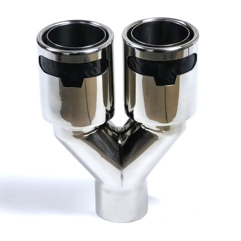 RXE04-016 Stainless Exhaust tip-Dual