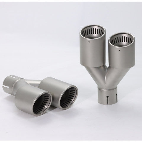 RXE04-018 Stainless Exhaust tip Dual