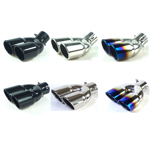 RXE04-020 Stainless Exhaust tip-Dual